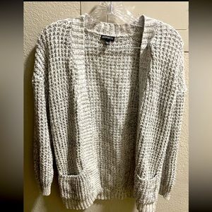 EXPRESS Open Style Long Sleeve Grey Cardigan Women's Size Small